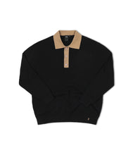 Load image into Gallery viewer, Former - Expansion Knit Polo in Black/Bronze