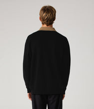 Load image into Gallery viewer, Former - Expansion Knit Polo in Black/Bronze