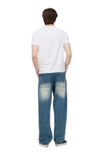 Load image into Gallery viewer, Dime - Relaxed Denim Pants in Sandblasted Indigo