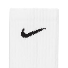 Load image into Gallery viewer, Nike - Everyday Cushioned Training Crew Socks in White/Black (6 Pairs)