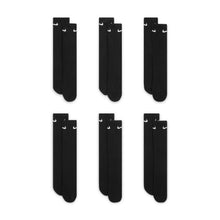 Load image into Gallery viewer, Nike - Everyday Plus Cushioned Training Crew Socks in Black/White (6 Pairs)