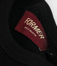 Load image into Gallery viewer, Former - AG Waffle Long Sleeve Shirt in Black
