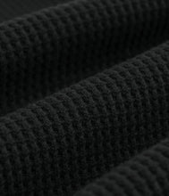 Load image into Gallery viewer, Former - AG Waffle Long Sleeve Shirt in Black

