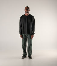 Load image into Gallery viewer, Former - AG Waffle Long Sleeve Shirt in Black
