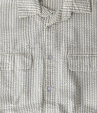 Load image into Gallery viewer, Former - Broadcast Seersucker T-Shirt in Bone/Black
