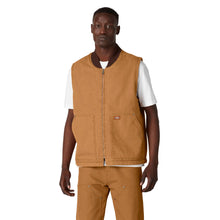 Load image into Gallery viewer, Dickies - Lined Duck Vest in Stonewashed Brown
