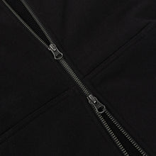 Load image into Gallery viewer, Dime - Cursive Small Logo Zip Hoodie in Black
