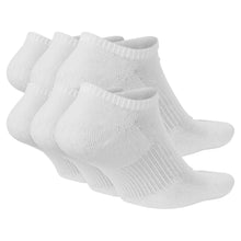 Load image into Gallery viewer, Nike - Everyday Plus Cushioned Training No-Show Socks in White/Black (6 Pairs)
