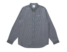 Load image into Gallery viewer, Grand Collection - Blair Striped Poplin Shirt in Navy
