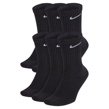 Load image into Gallery viewer, Nike - Everyday Plus Cushioned Training Crew Socks in Black/White (6 Pairs)
