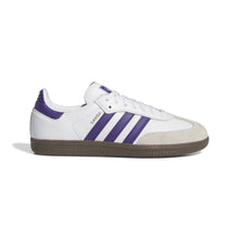 Load image into Gallery viewer, Adidas - Samba ADV in Cloud White/Core Purple/Gold Metallic
