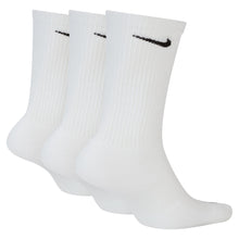 Load image into Gallery viewer, Nike - Everyday Plus Cushioned Training Crew Socks in White/Black (3 Pairs)
